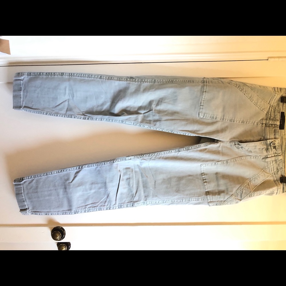 J Crew Skinny Washed Twill Utility Pants 26